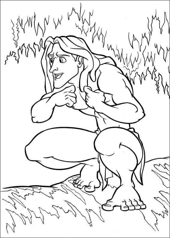 Desenho deTarzan 11 para colorir