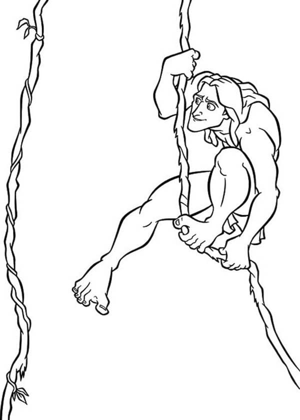 Desenho deTarzan 12 para colorir