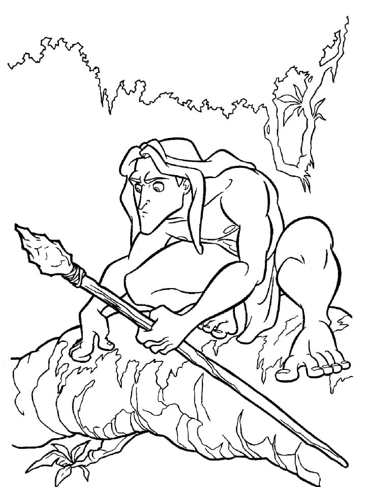 Desenho deTarzan 6 para colorir