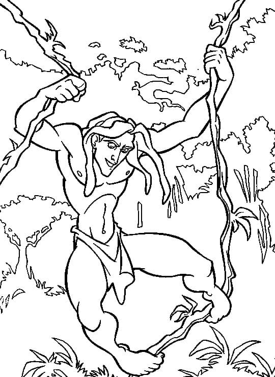 Desenho deTarzan 8 para colorir