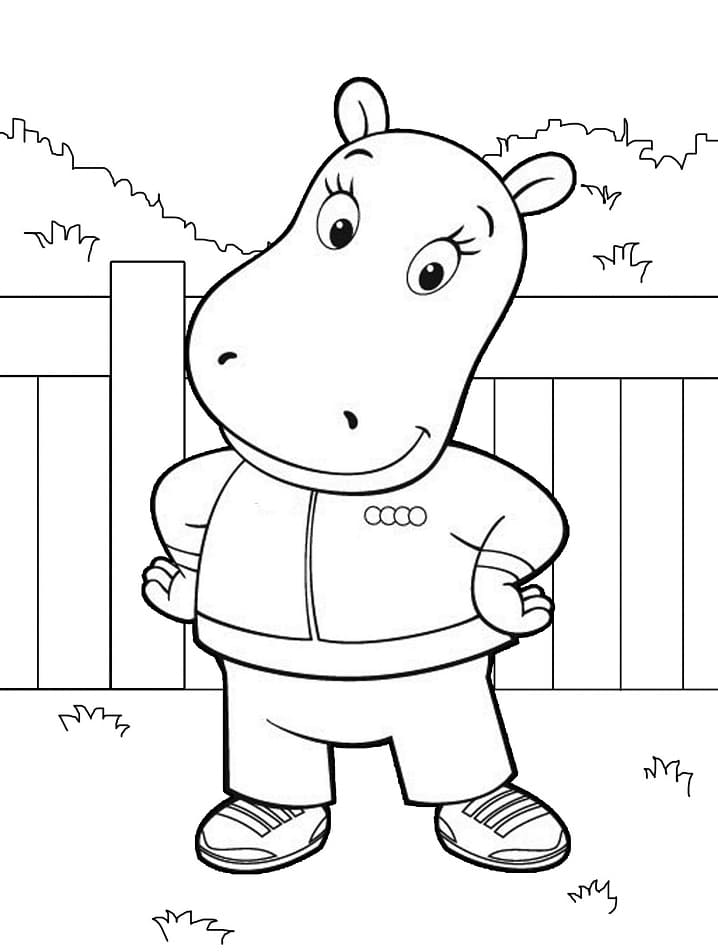 Desenho deTasha Backyardigans 5 para colorir