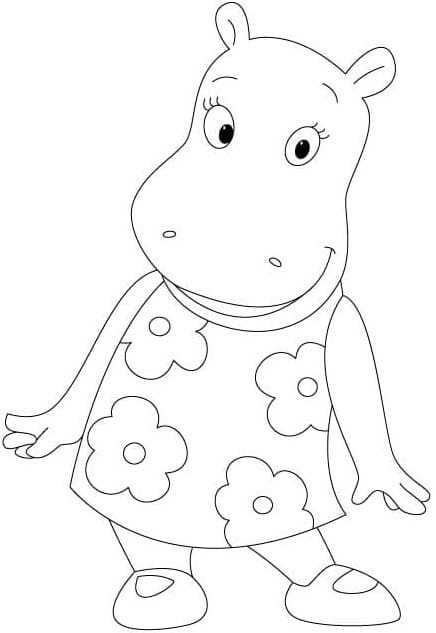 Desenho deTasha Backyardigans para colorir