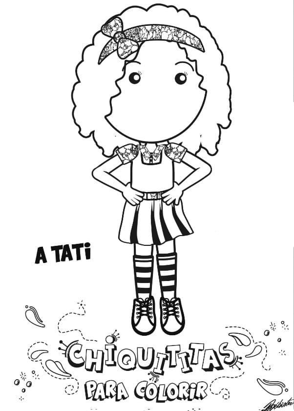 Desenho deTati de Chiquititas para colorir