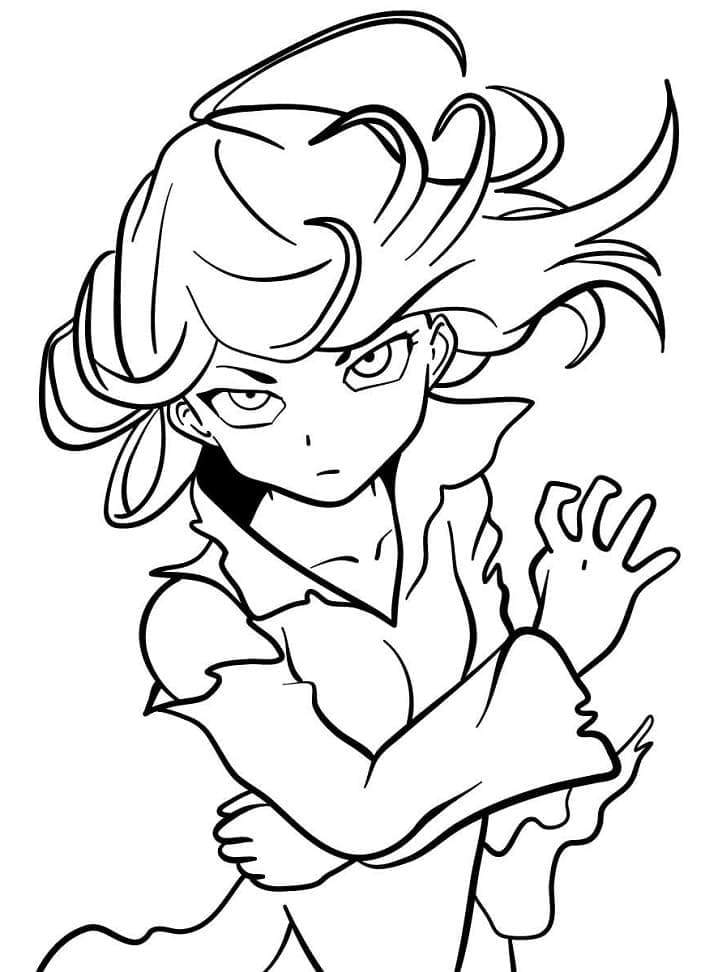 Desenho deTatsumaki para colorir