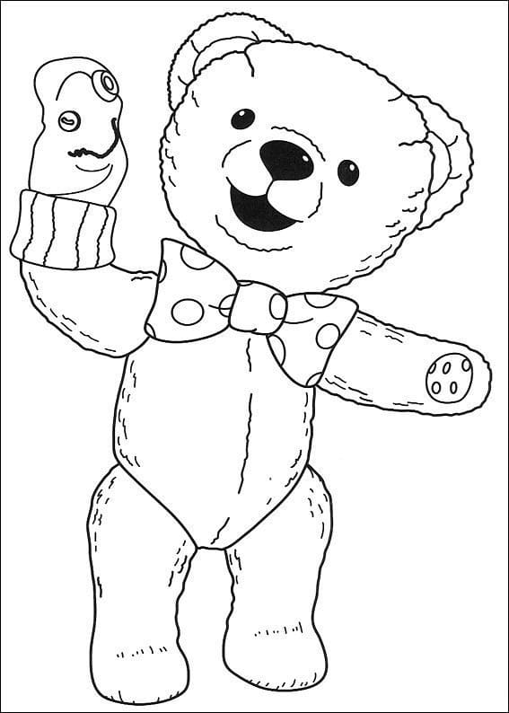 Desenho deTeddy de Andy Pandy 2 para colorir