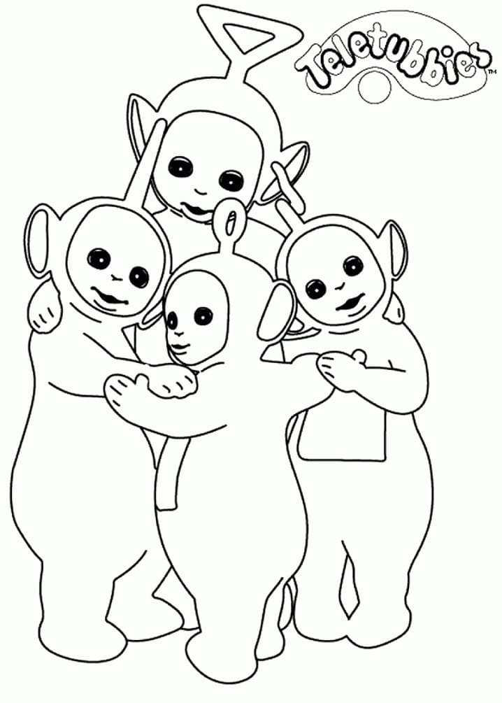 Desenho de Teletubbies Engraçados 1 para colorir