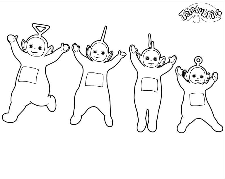 Desenho de Teletubbies Engraçados 3 para colorir