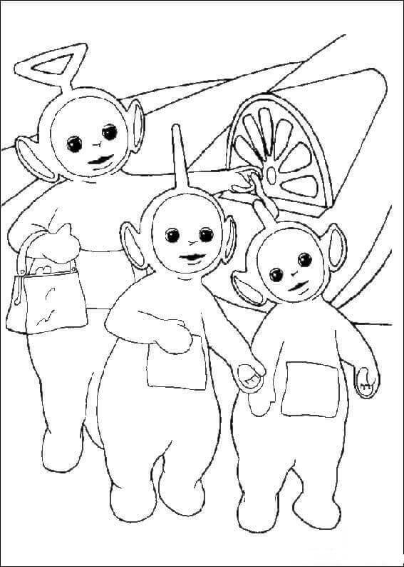 Desenho deTeletubbies Fofos 3 para colorir