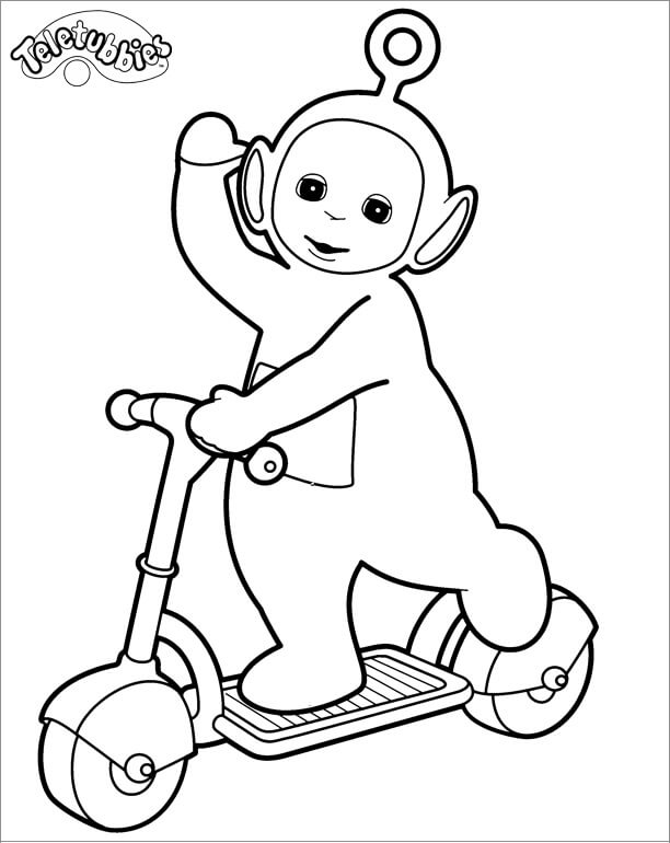 Desenho de Teletubbies Po para colorir