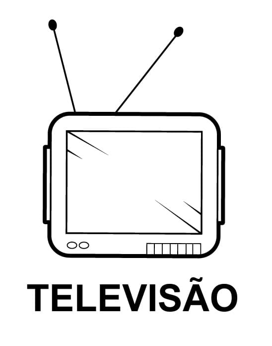 Desenho deTelevisão 4 para colorir