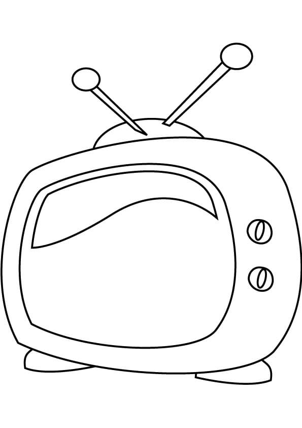 Desenho deTelevisão Engraçada para colorir