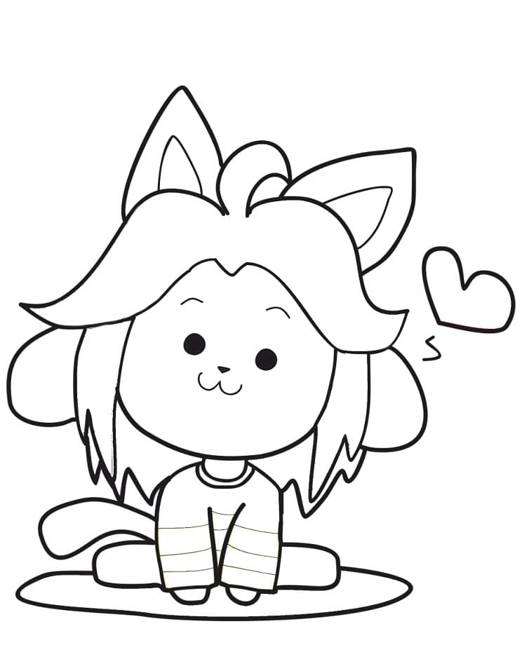 Desenho deTemmie Undertale para colorir