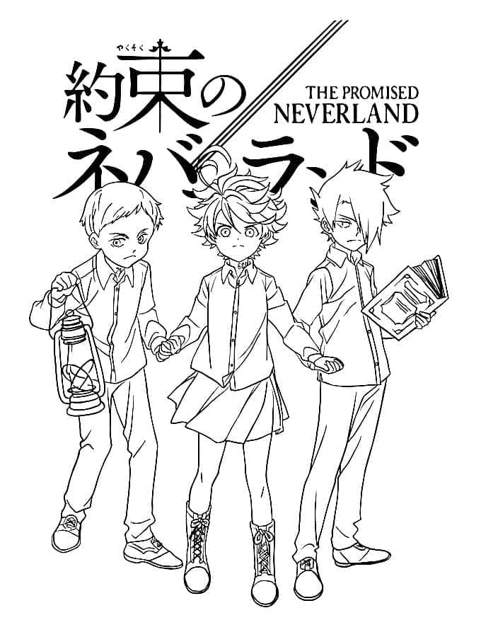 Desenho deThe Promised Neverland 4 para colorir