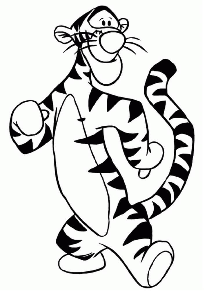 Desenho de Tigger 1 para colorir