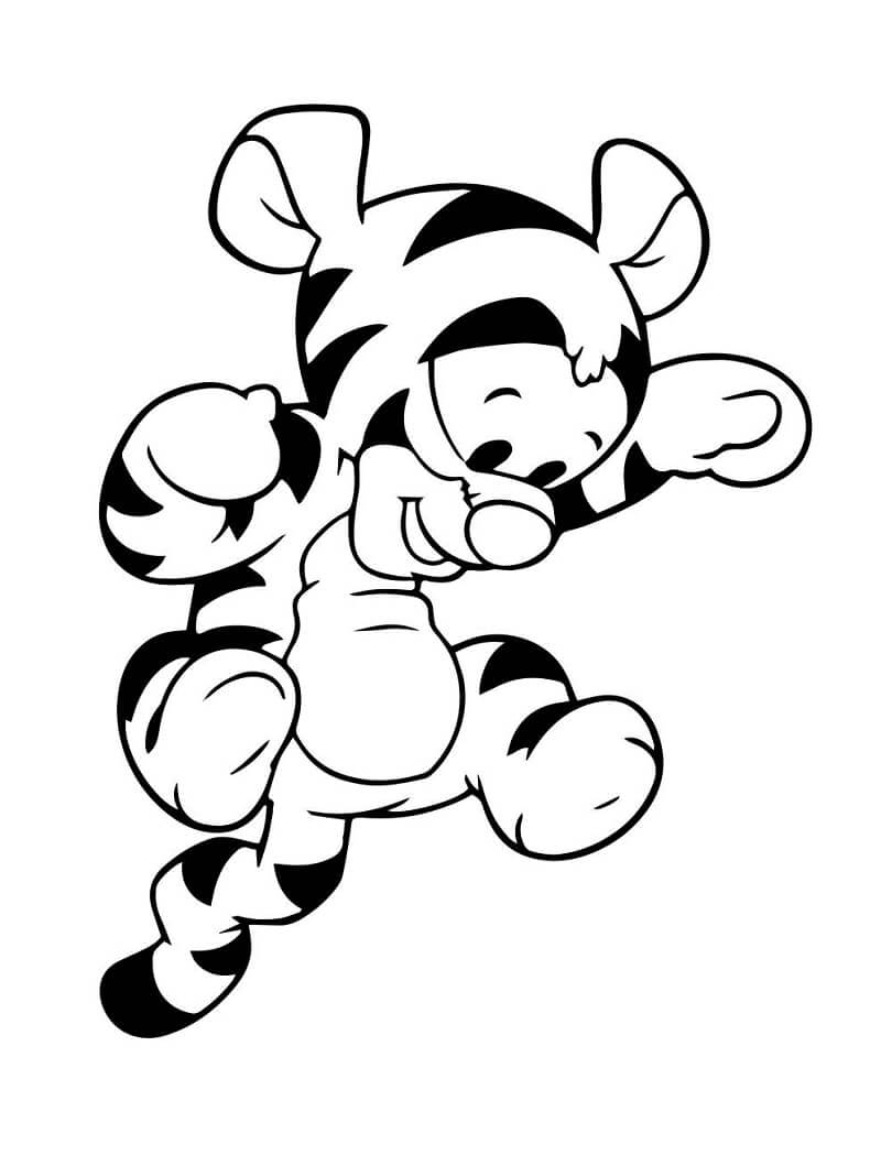 Desenho de Tigger para colorir