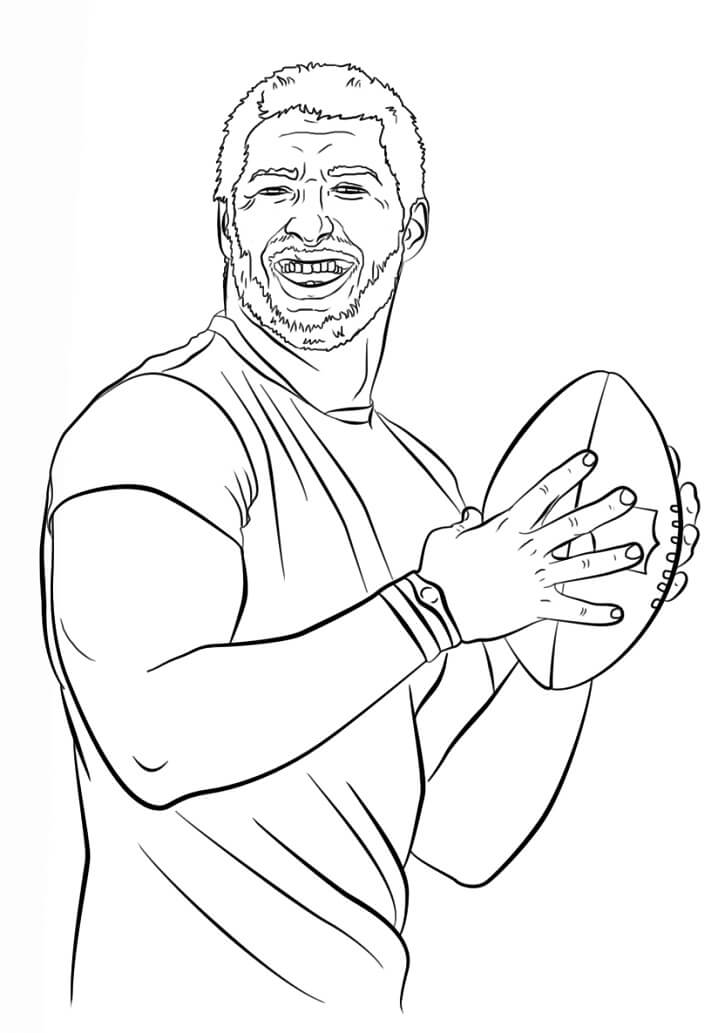 Desenho deTim Tebow para colorir