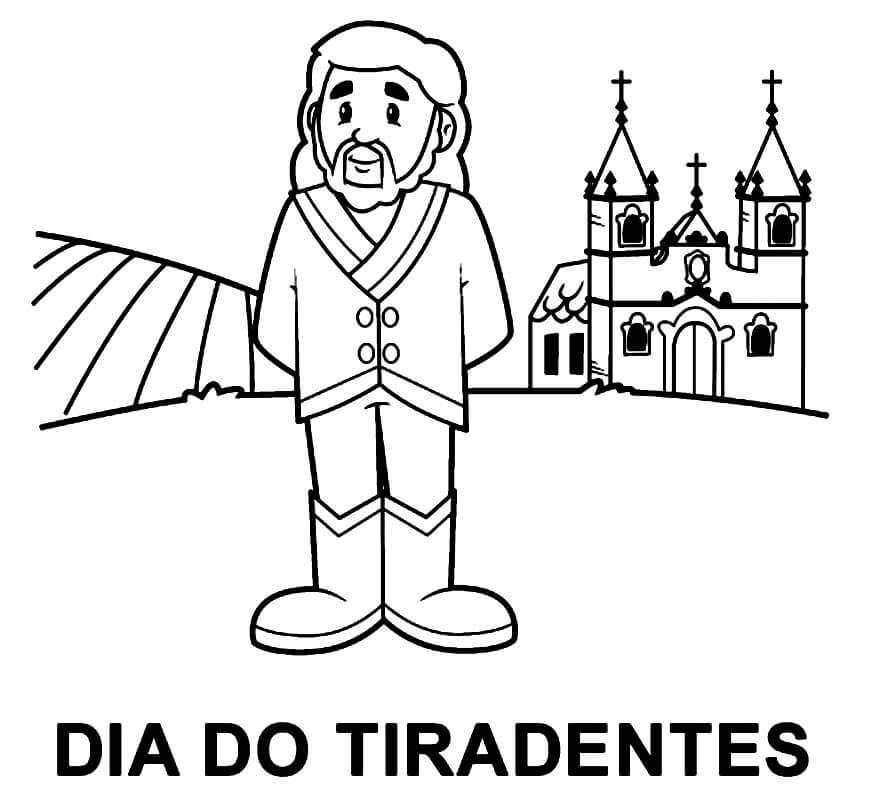 Desenho deTiradentes 7 para colorir