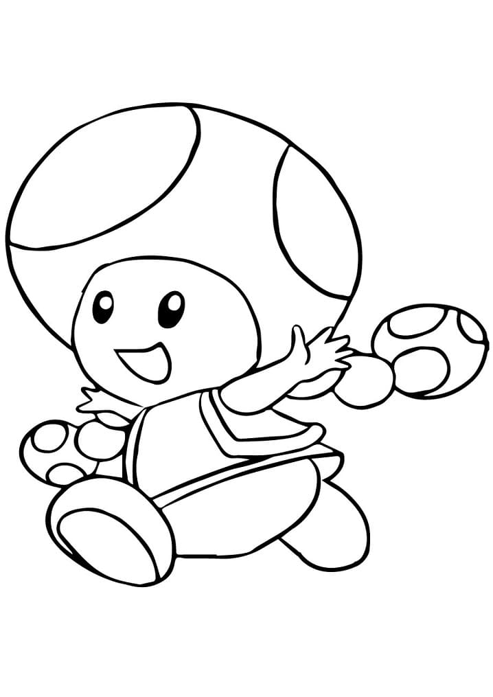 Desenho de Toadette para colorir