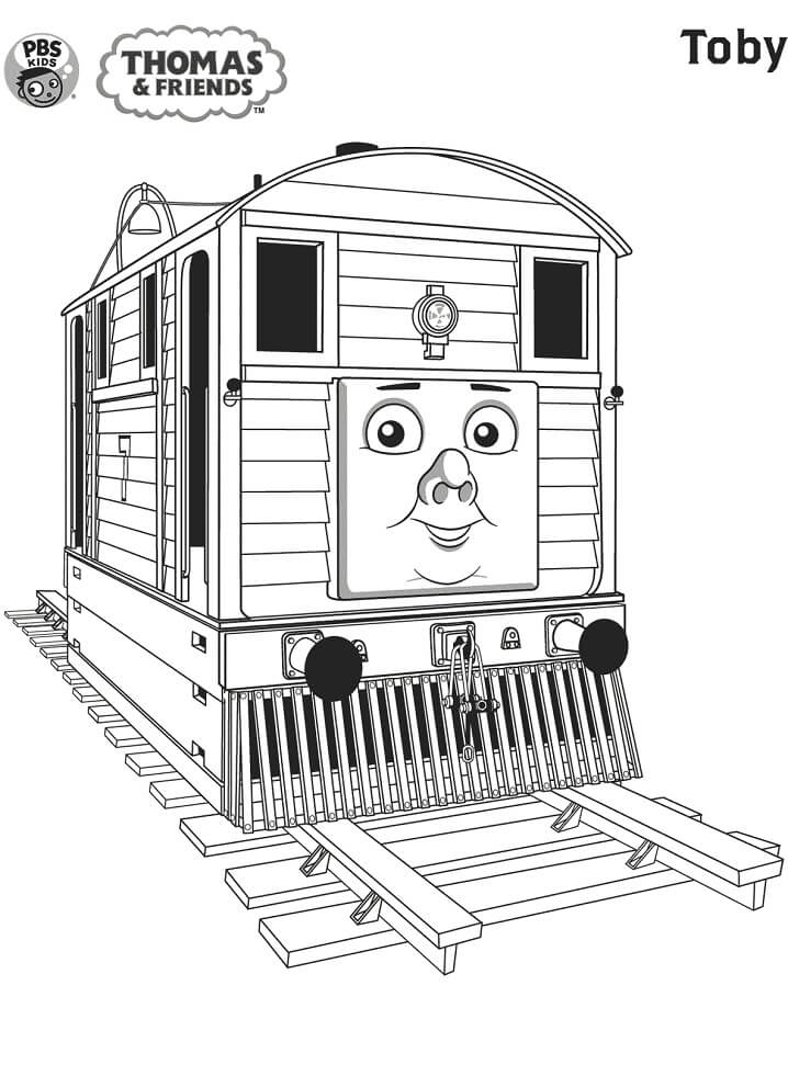 Desenho deToby o Trem para colorir