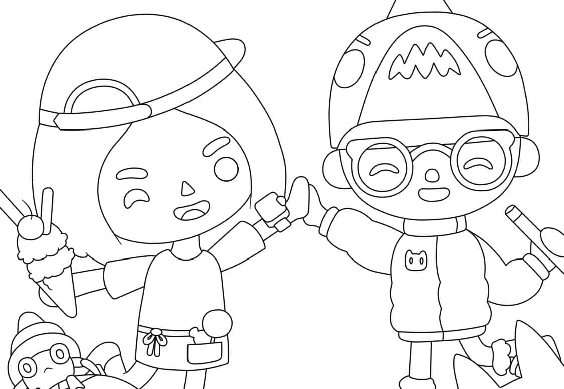 Desenhos de Toca Life para colorir