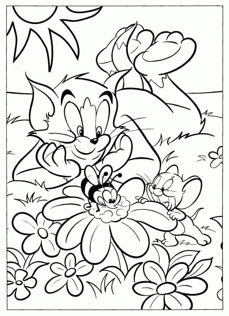 Desenho de Tom e Jerry Engraçado 1 para colorir