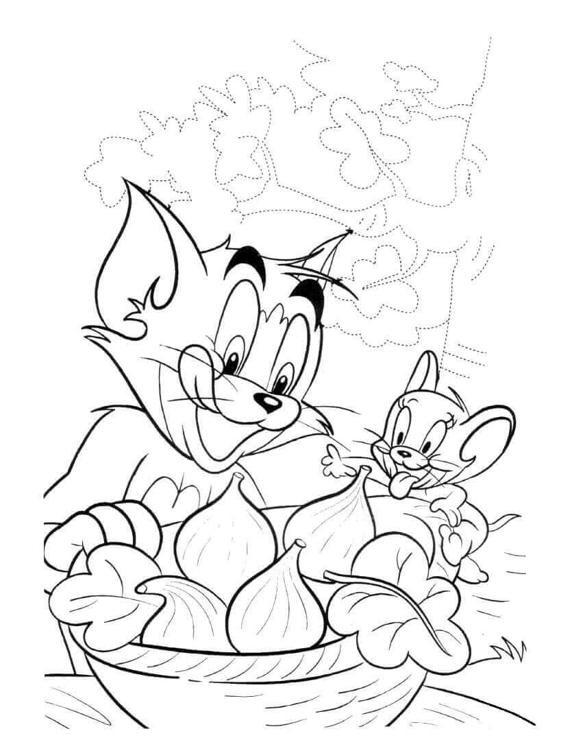 Desenho de Tom e Jerry Engraçado 7 para colorir