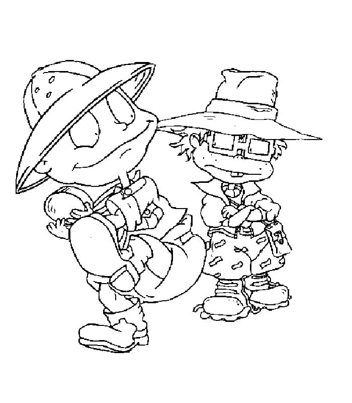 Desenho deTommy e Chuckie para colorir