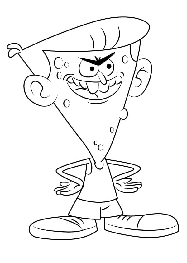 Desenho de Tony Pepperoni de Titio Avô para colorir