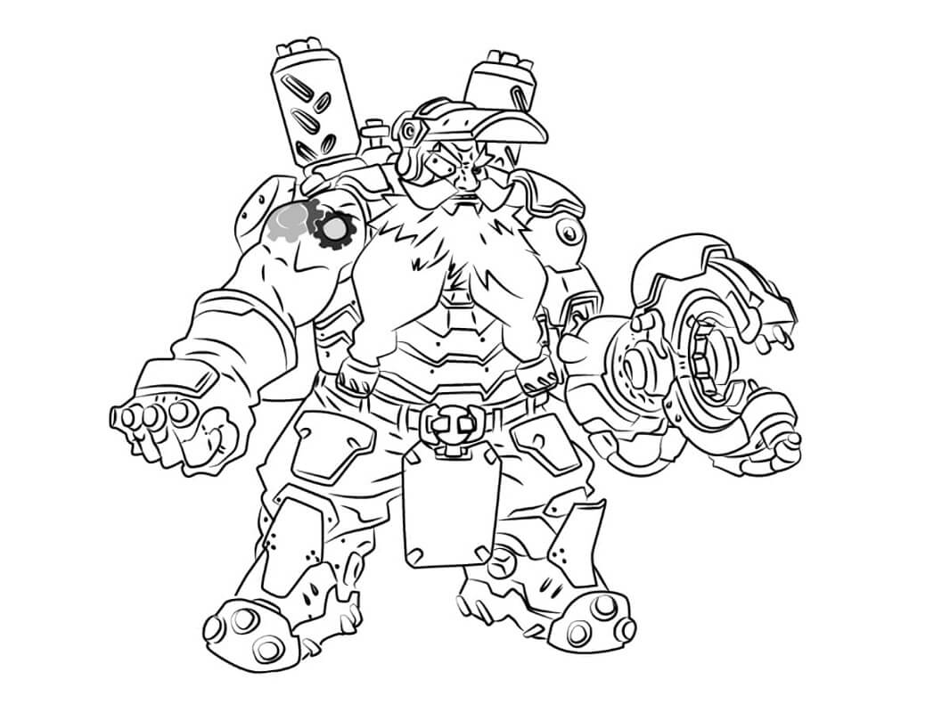 Desenho deTorbjörn Overwatch para colorir