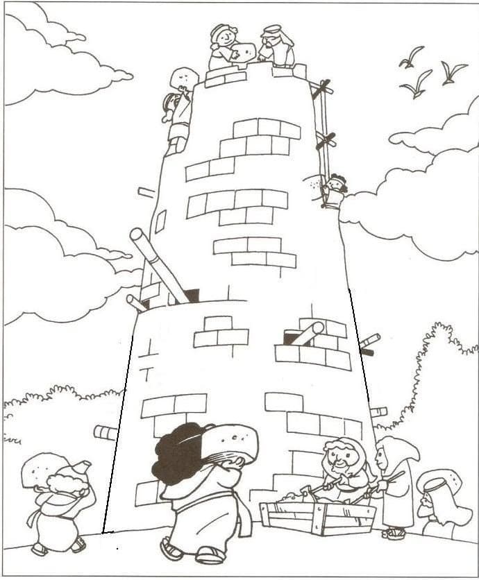 Desenho deTorre de Babel 10 para colorir