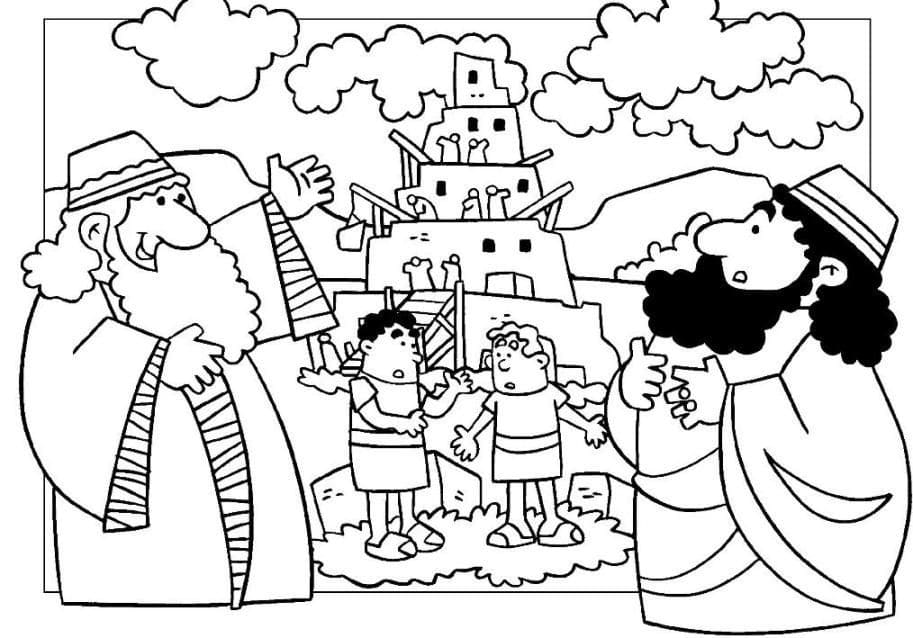 Desenho deTorre de Babel 11 para colorir