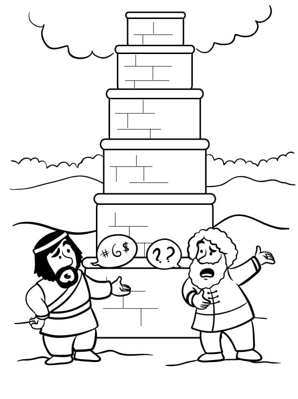 Desenho deTorre de Babel 12 para colorir