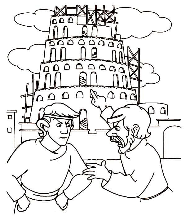 Desenho deTorre de Babel 14 para colorir