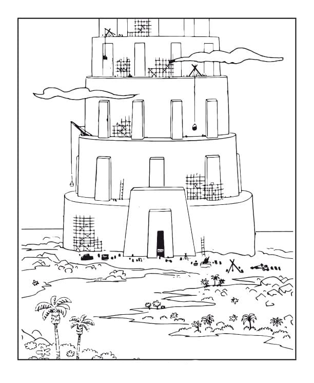 Desenho deTorre de Babel 15 para colorir