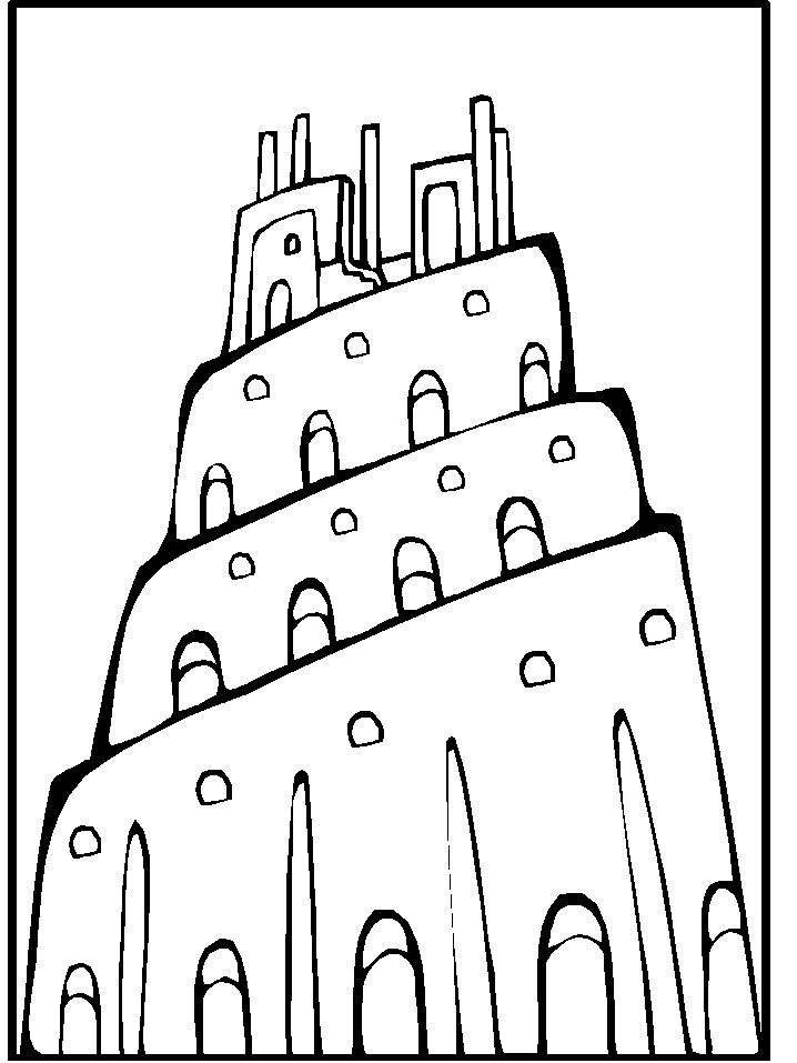 Desenho deTorre de Babel 16 para colorir