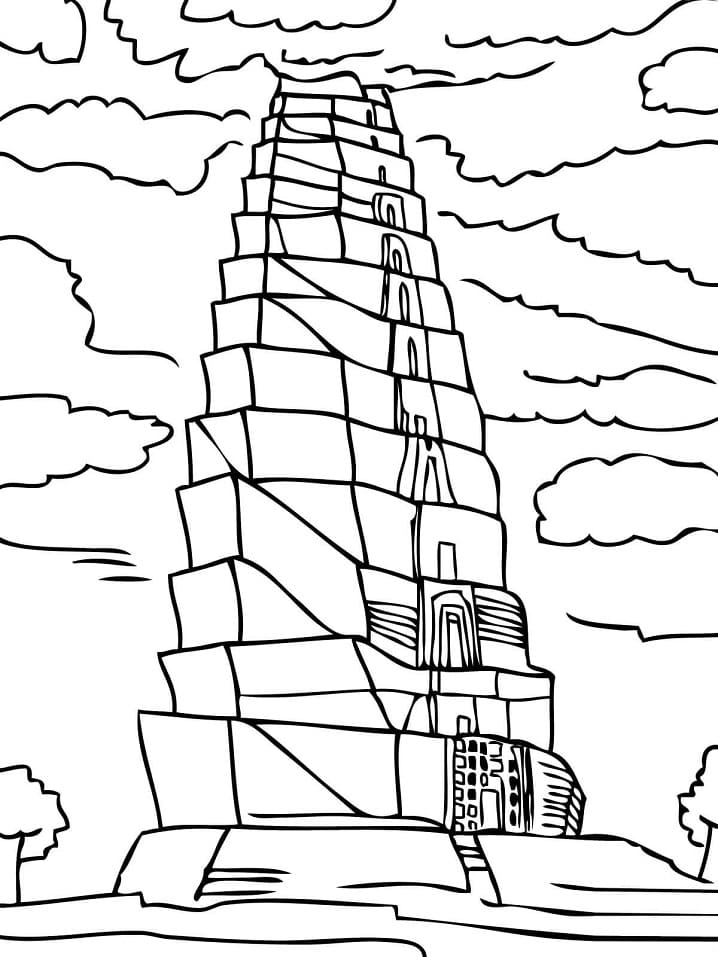 Desenho deTorre de Babel 8 para colorir