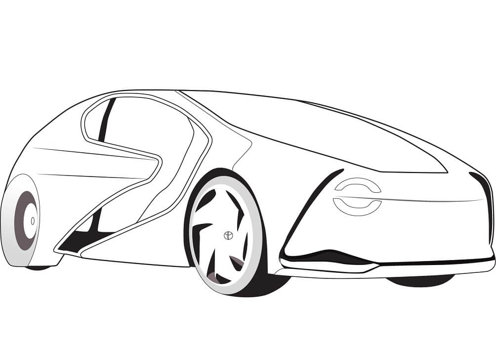 Desenho deToyota Concept I para colorir