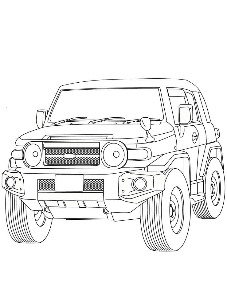 Desenho deToyota FJ Cruiser para colorir