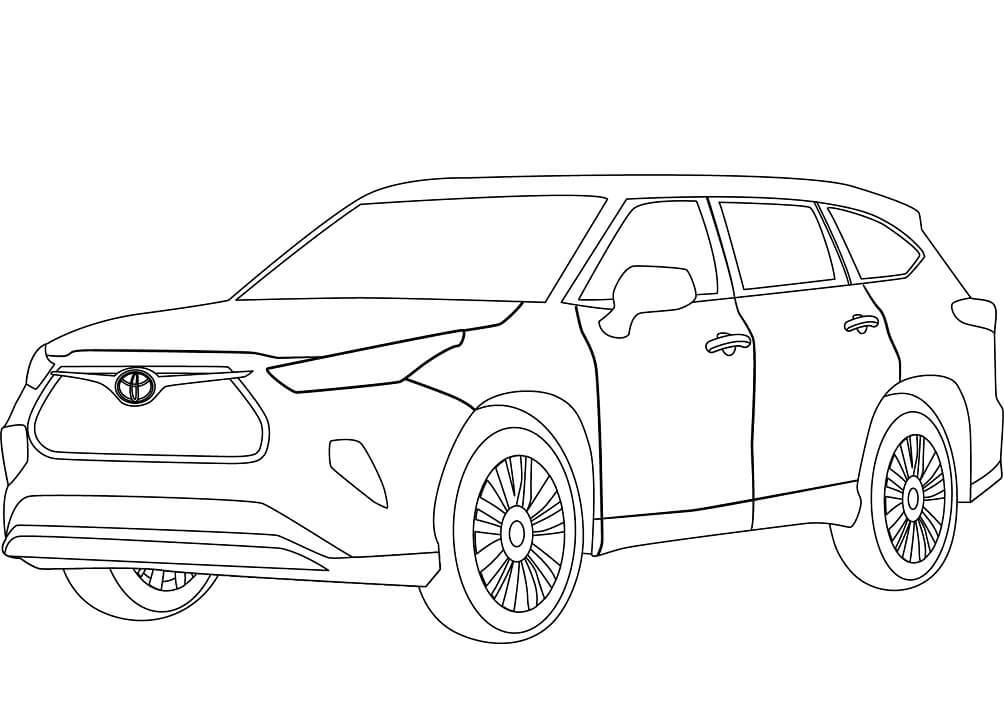 Desenho deToyota Highlander para colorir