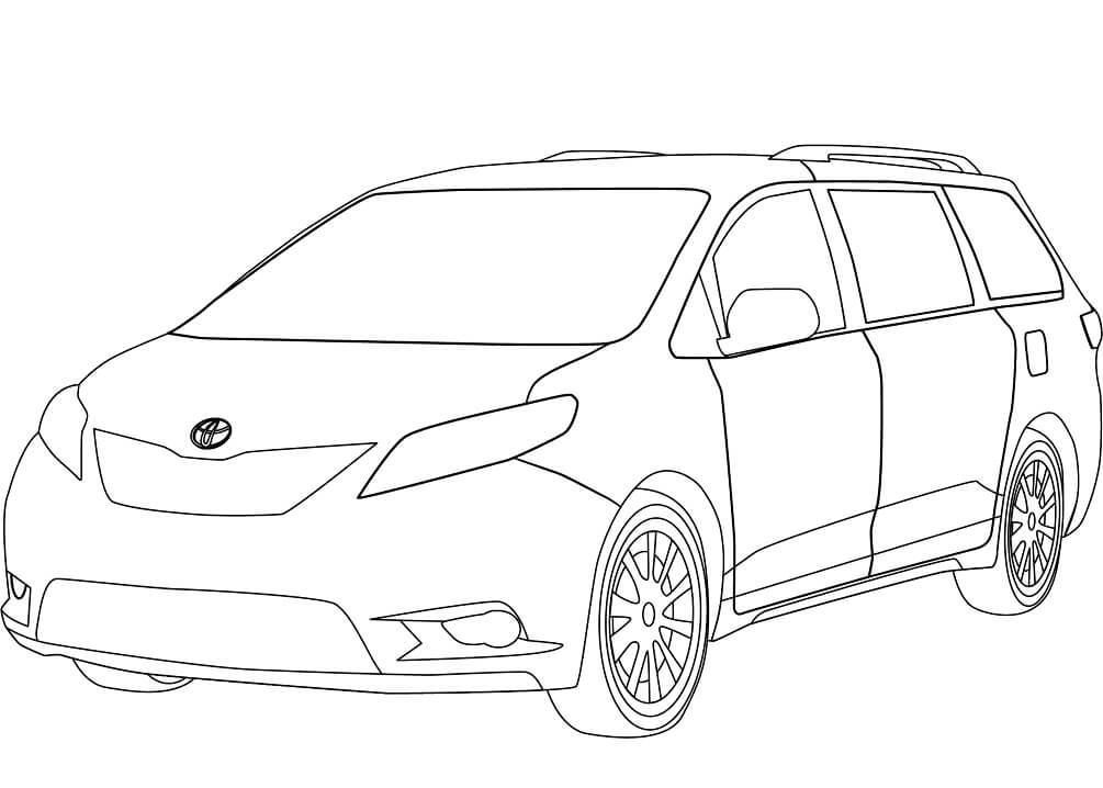 Desenho deToyota Sienna para colorir