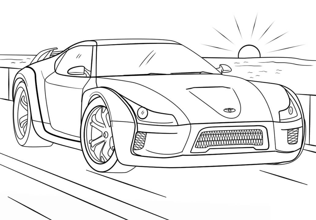 Desenho deToyota Supra para colorir