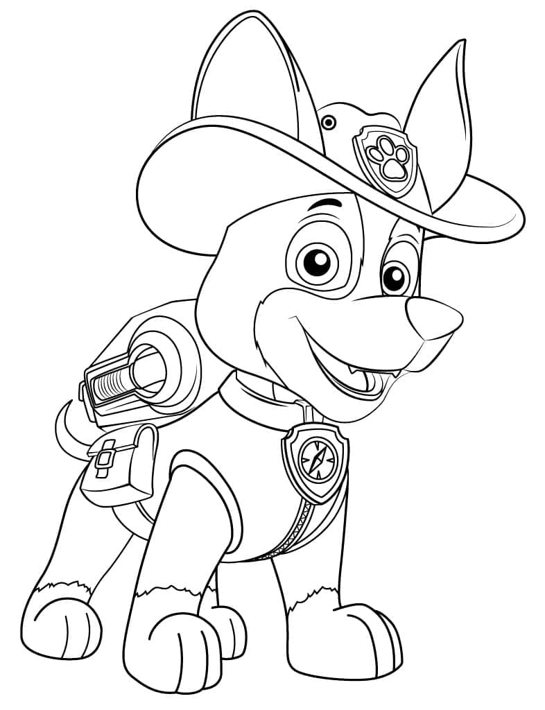 Desenho deTracker de Patrulha Canina 11 para colorir