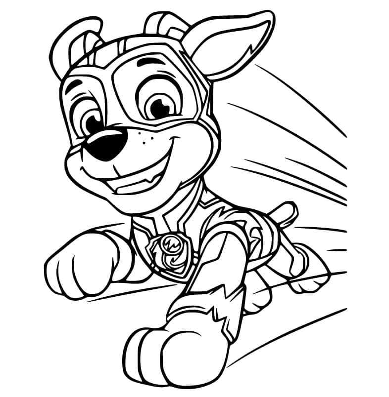 Desenho deTracker de Patrulha Canina 8 para colorir