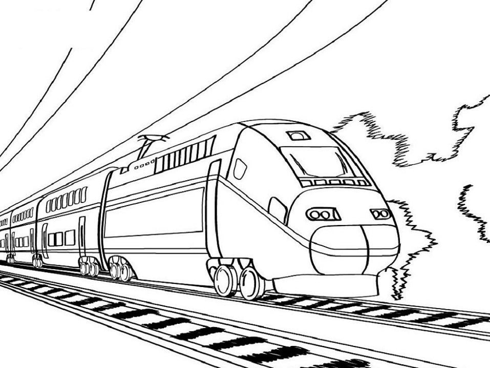 Desenhos de Trem para colorir