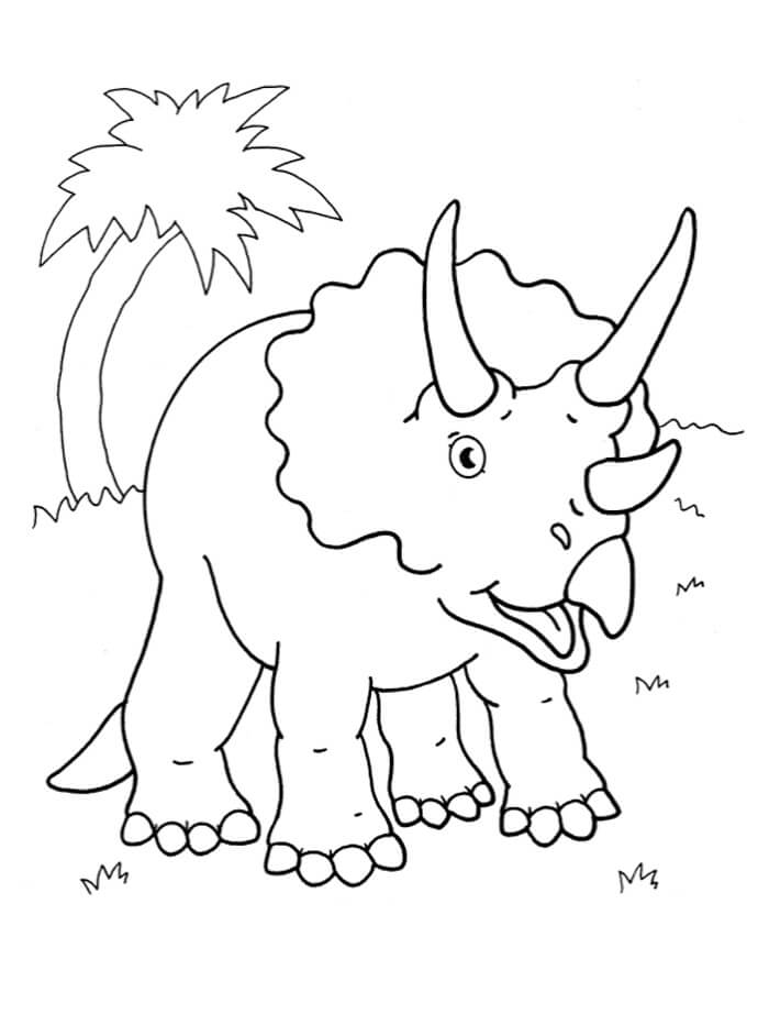 Desenho deTriceratops 4 para colorir