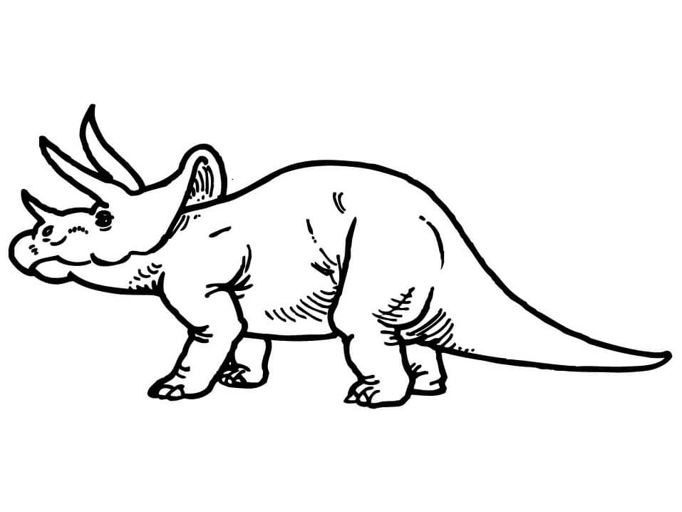 Desenho deTriceratops 8 para colorir