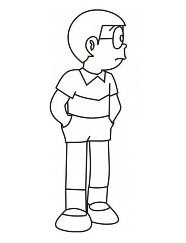 Desenho deTriste Nobita 1 para colorir