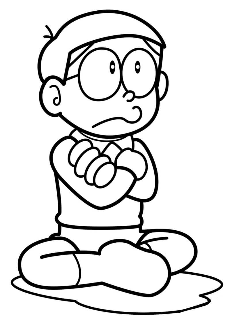 Desenho deTriste Nobita 2 para colorir