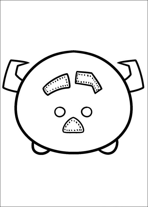 Desenho de Tsum Tsum 9 para colorir