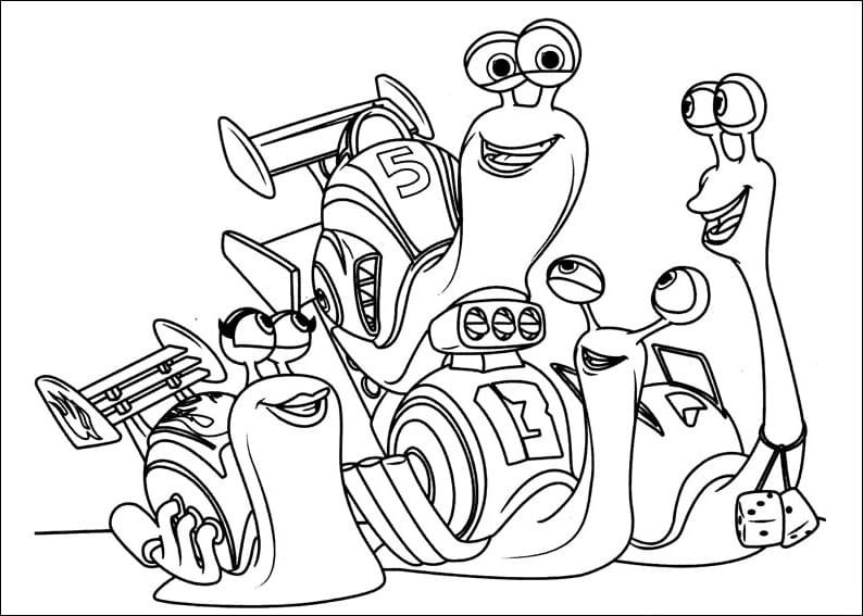 Desenho deTurbo 2 para colorir